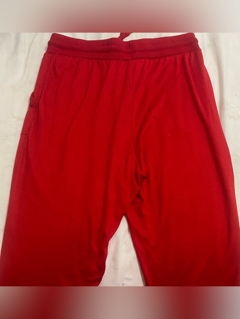 Red Drawstring Sweatpants - Picture 2 of 4